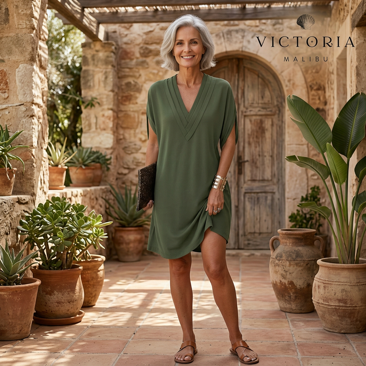 HAILEY - Elegant V-Neck Wrap Dress