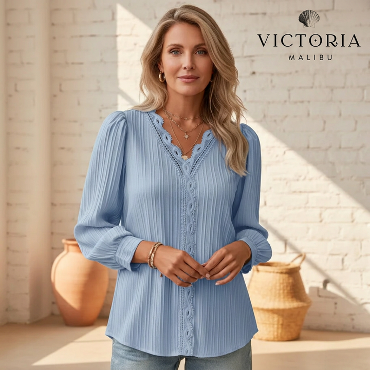 Kalea - Elegant Pintuck Blouse