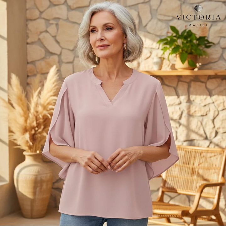 Katelina - Elegant V-Neck Top
