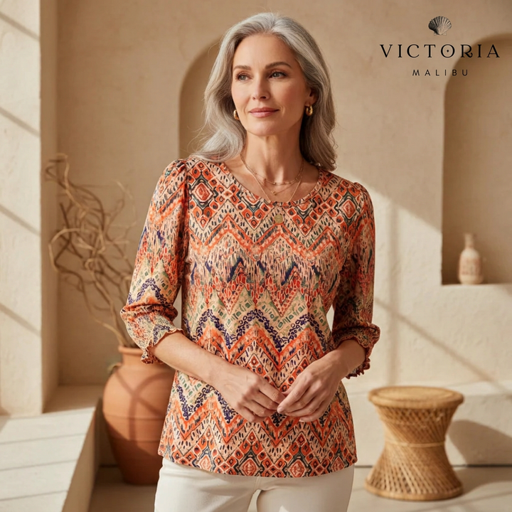 Kaela - Printed Charm Top