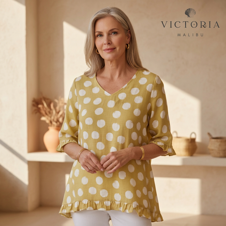 Bloomie - Stylish V-Neck Blouse