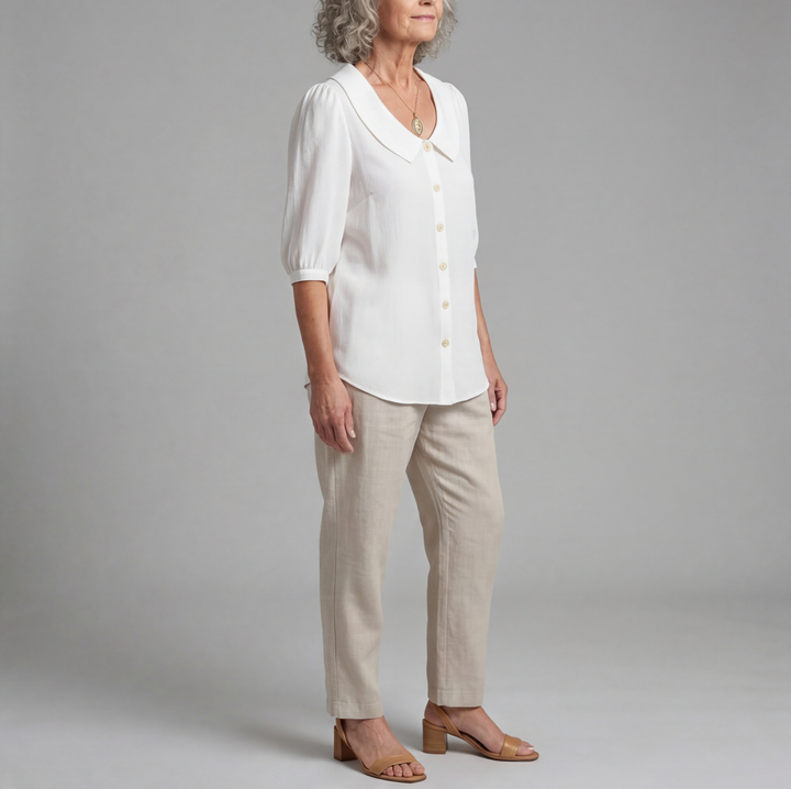 CHARLY - Casual Solid Color Blouse