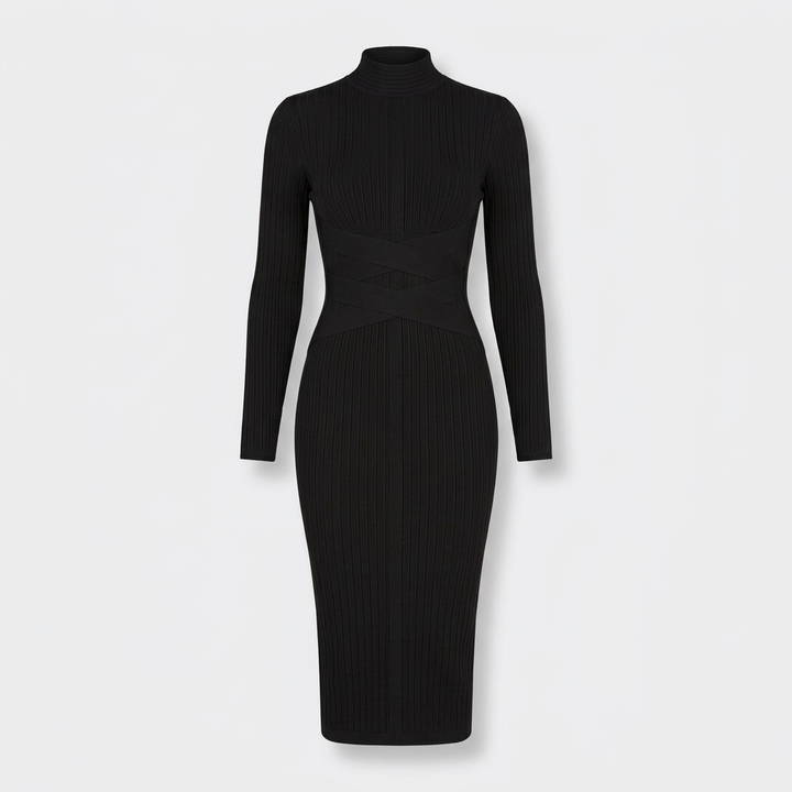 LAYRA - Solid Midi Dress