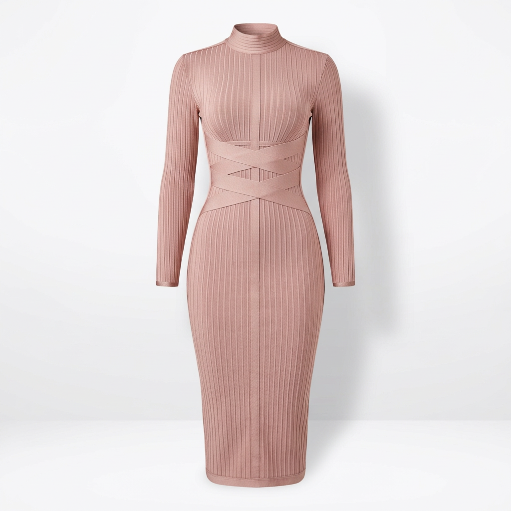 LAYRA - Solid Midi Dress