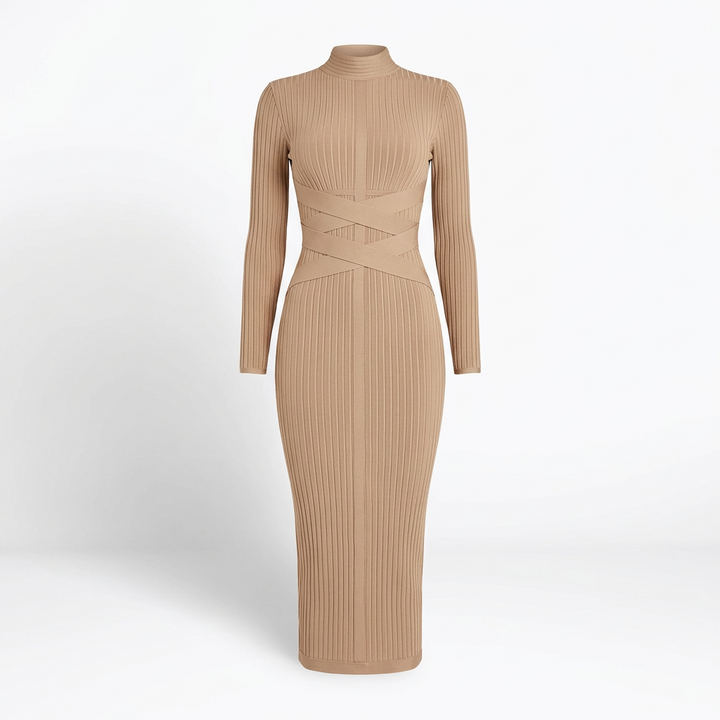 LAYRA - Solid Midi Dress