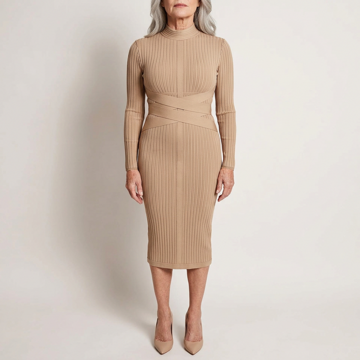 LAYRA - Solid Midi Dress
