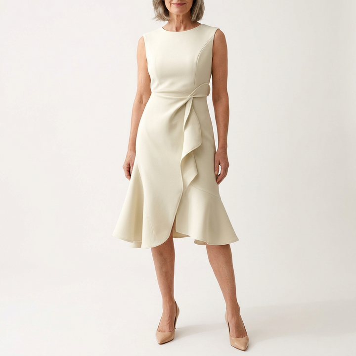 ELIANA - Elegant and Flowing Asymmetrical Midi Dress