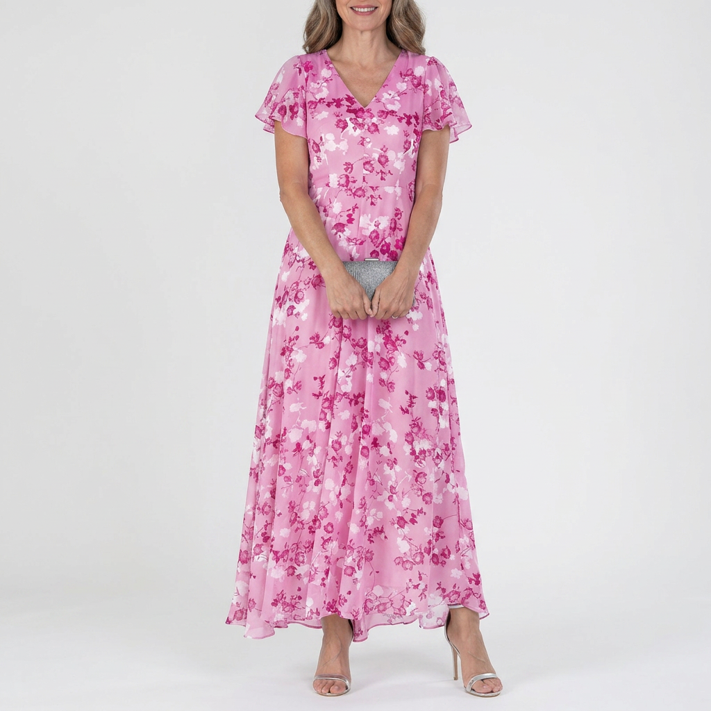 ZOE - Flowy Wrap Maxi Dress