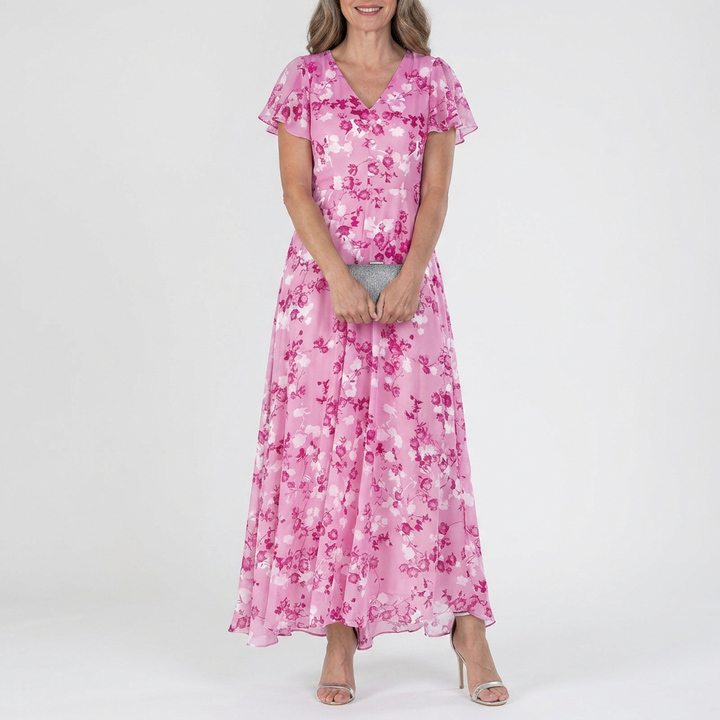 ZOE - Flowy Wrap Maxi Dress