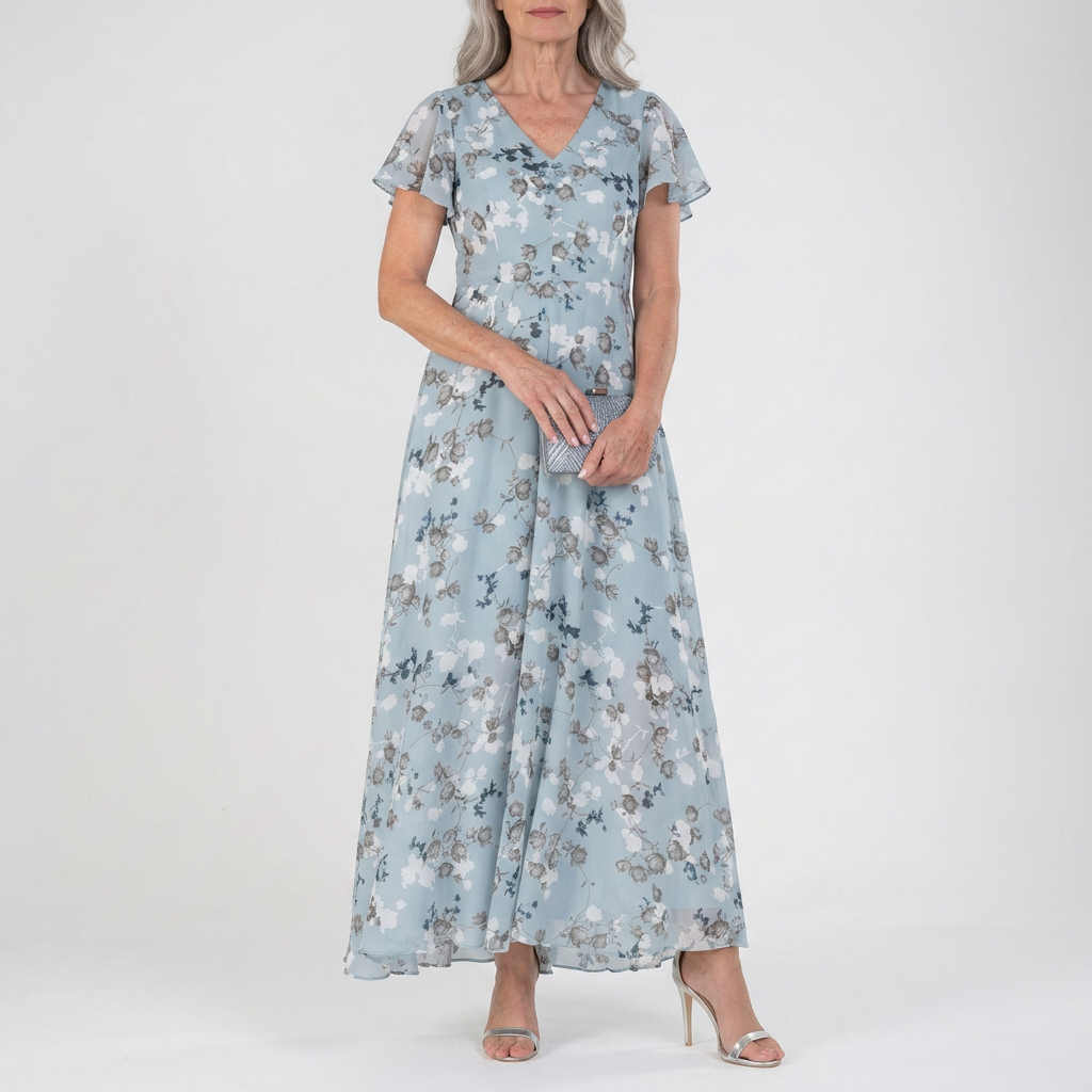 ZOE - Flowy Wrap Maxi Dress