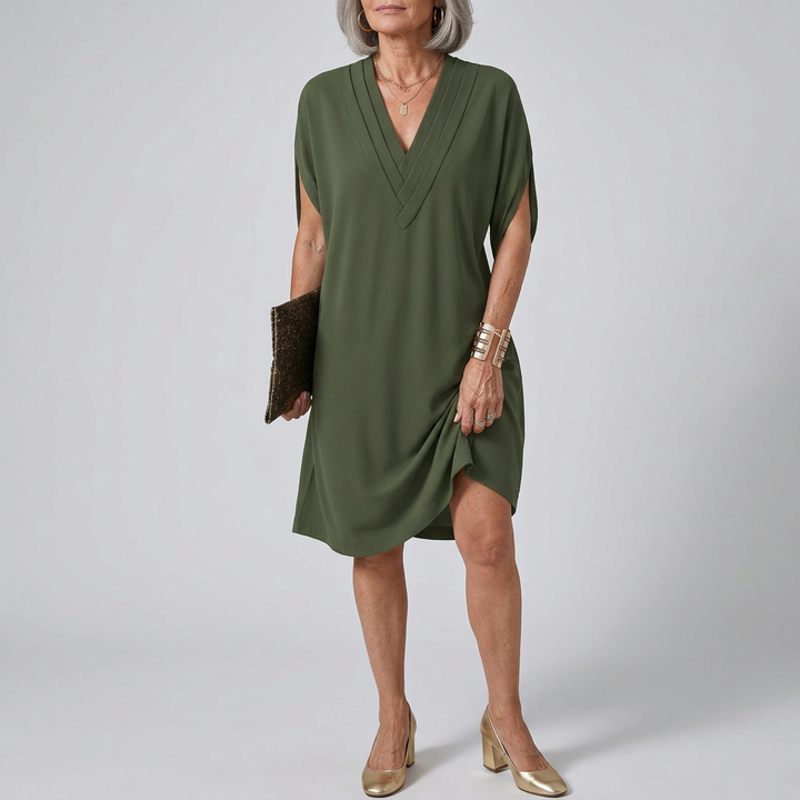 HAILEY - Elegant V-Neck Wrap Dress