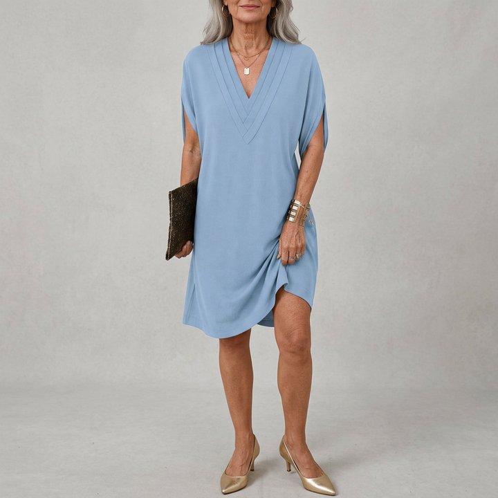 HAILEY - Elegant V-Neck Wrap Dress