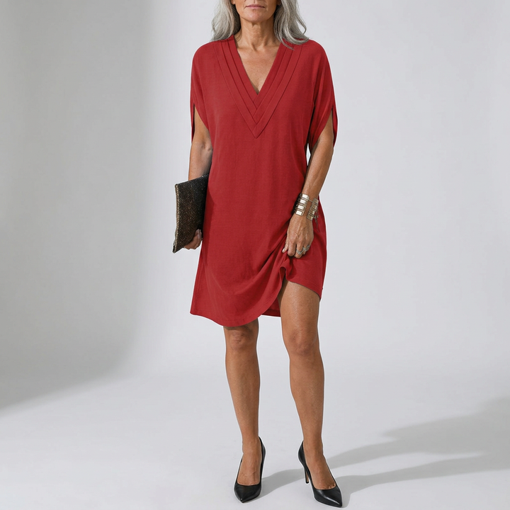 HAILEY - Elegant V-Neck Wrap Dress