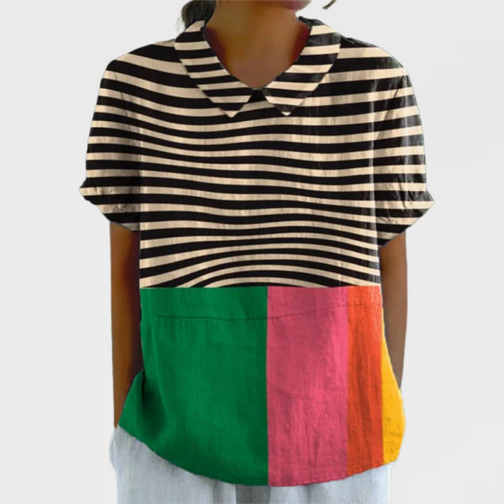 NAOMI - Shirt with Abstract Figures