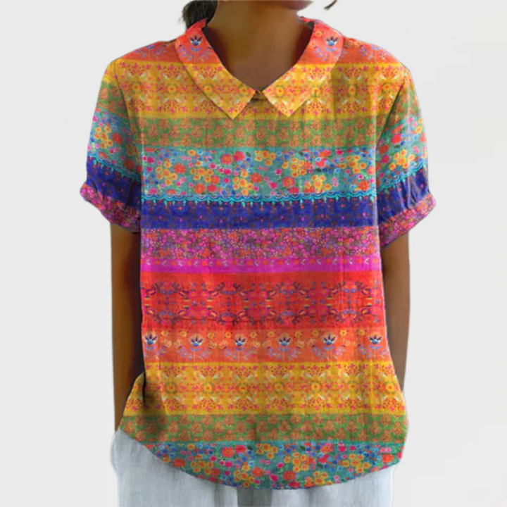 NAOMI - Shirt with Abstract Figures
