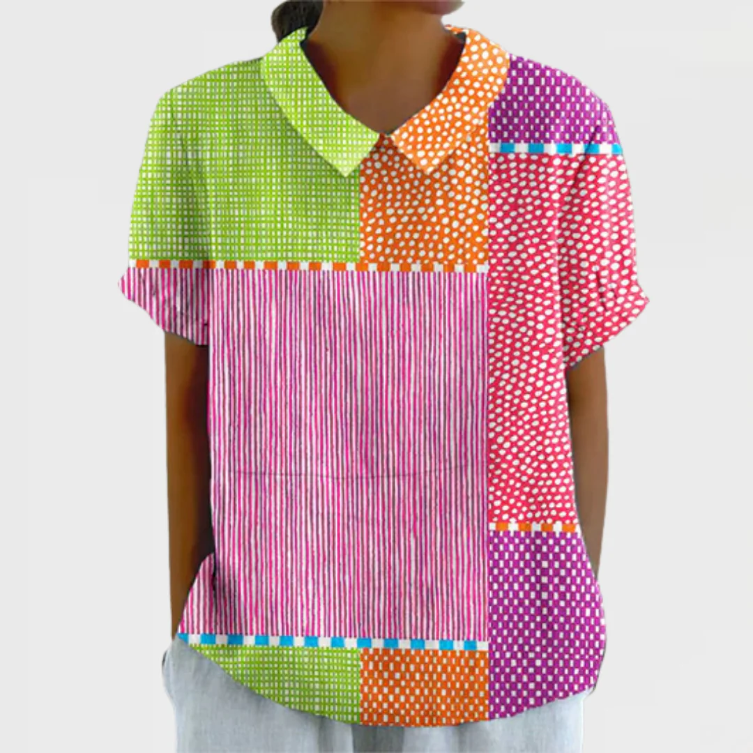 NAOMI - Shirt with Abstract Figures