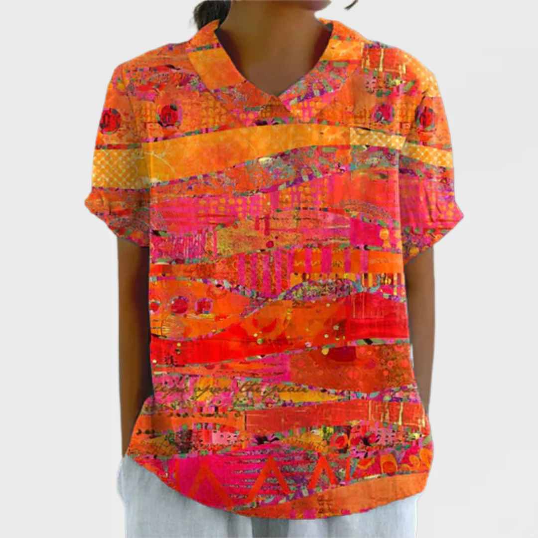 NAOMI - Shirt with Abstract Figures