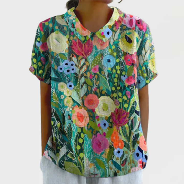 NAOMI - Shirt with Abstract Figures
