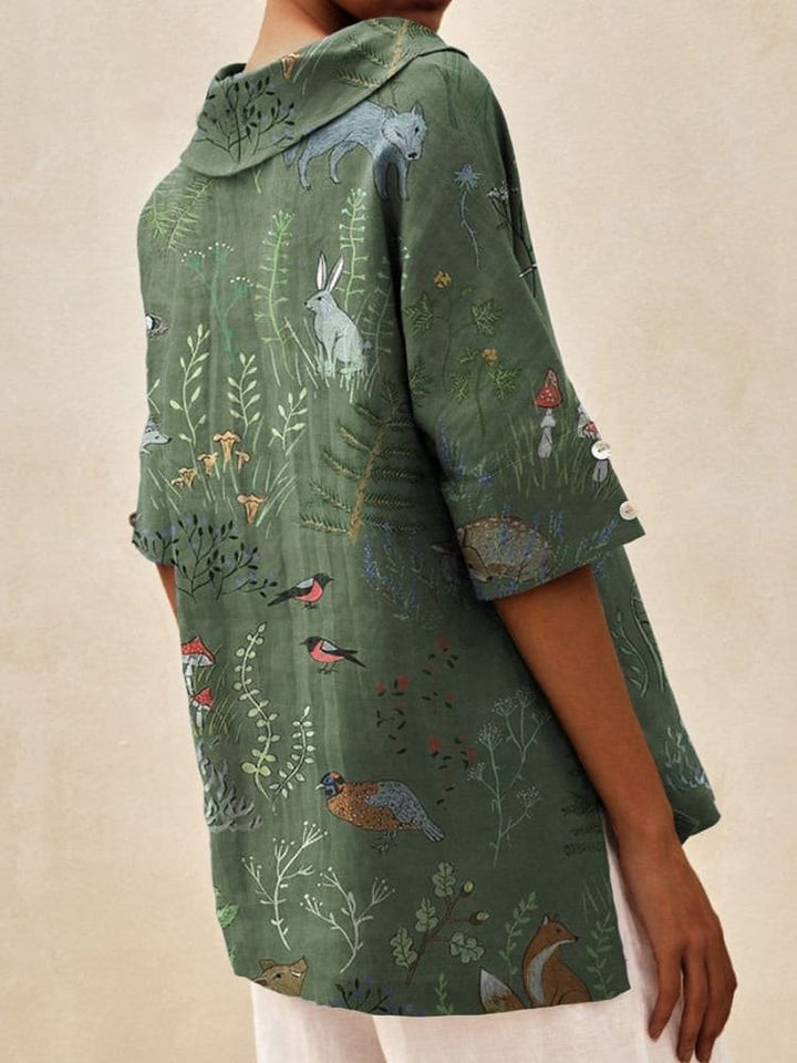 Patricia - Linen V-neck Blouse