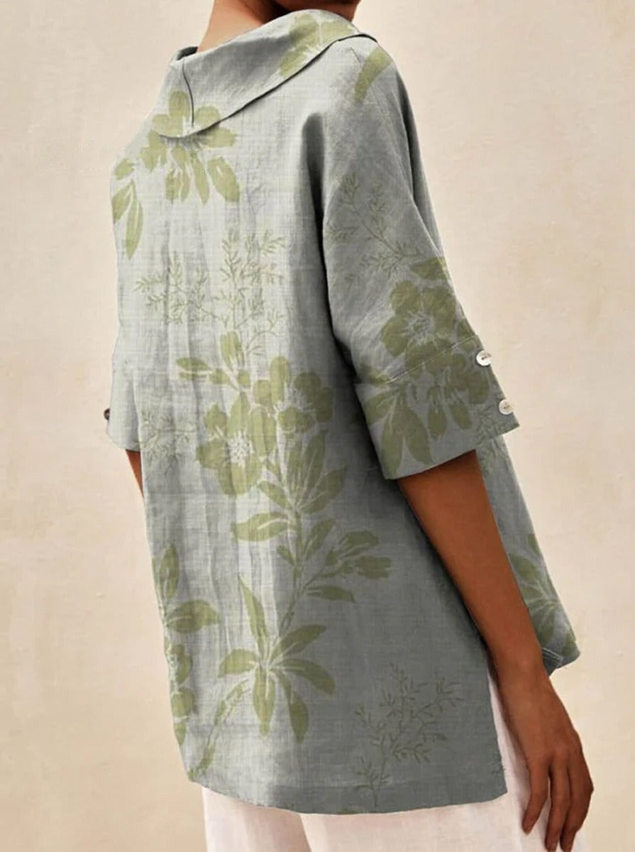 Lisa - Linen V-neck Blouse