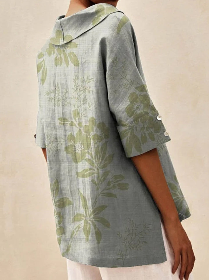 Lisa - Linen V-neck Blouse