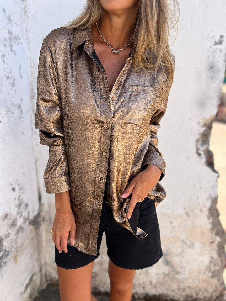 Loulou - Chic Shimmer Shirt