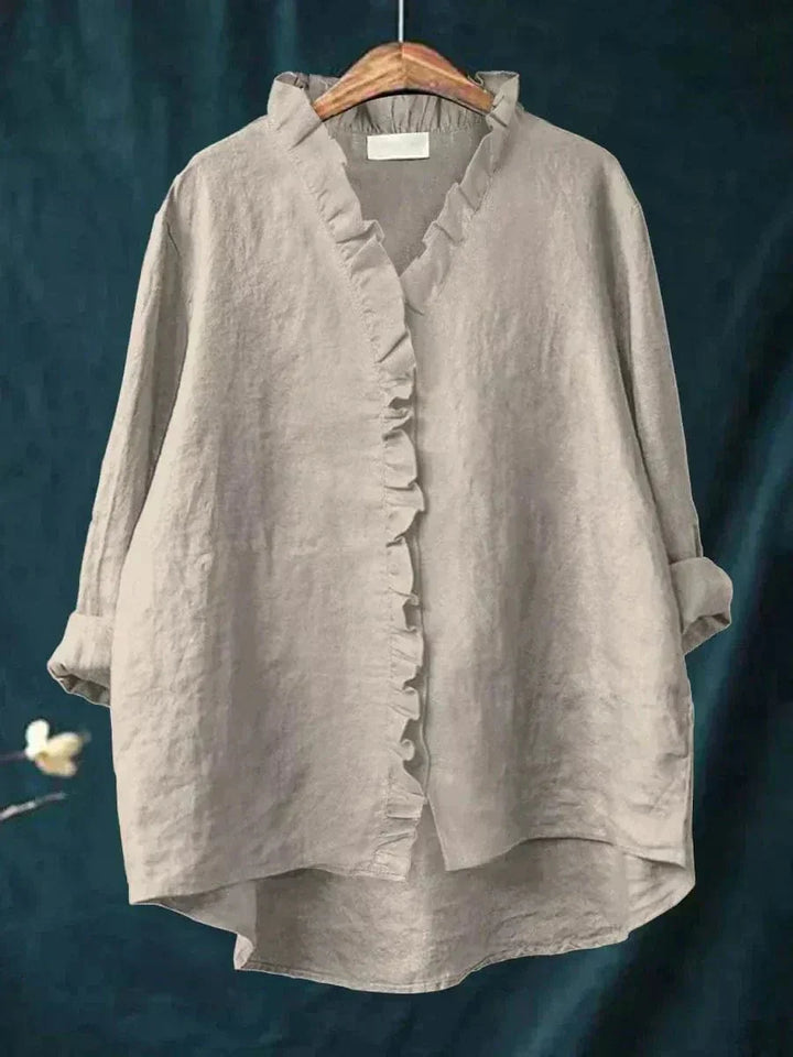 Lina - Elegant Linen Blouse