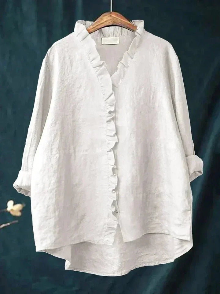 Lina - Elegant Linen Blouse
