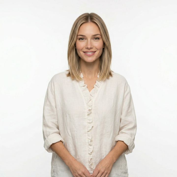 Lina - Elegant Linen Blouse
