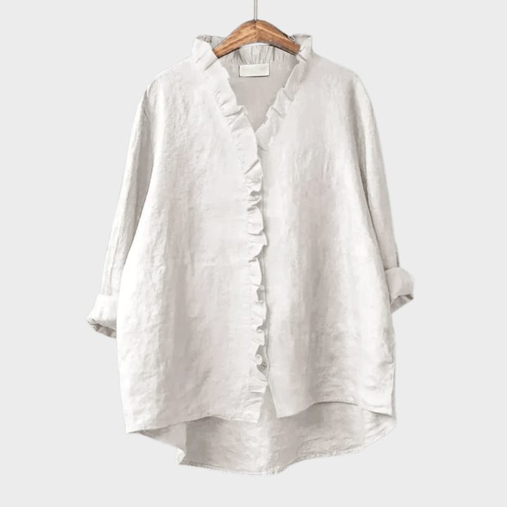Lina - Elegant Linen Blouse