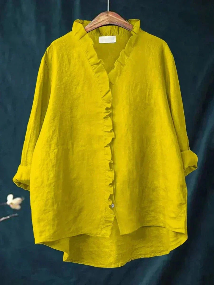 Lina - Elegant Linen Blouse