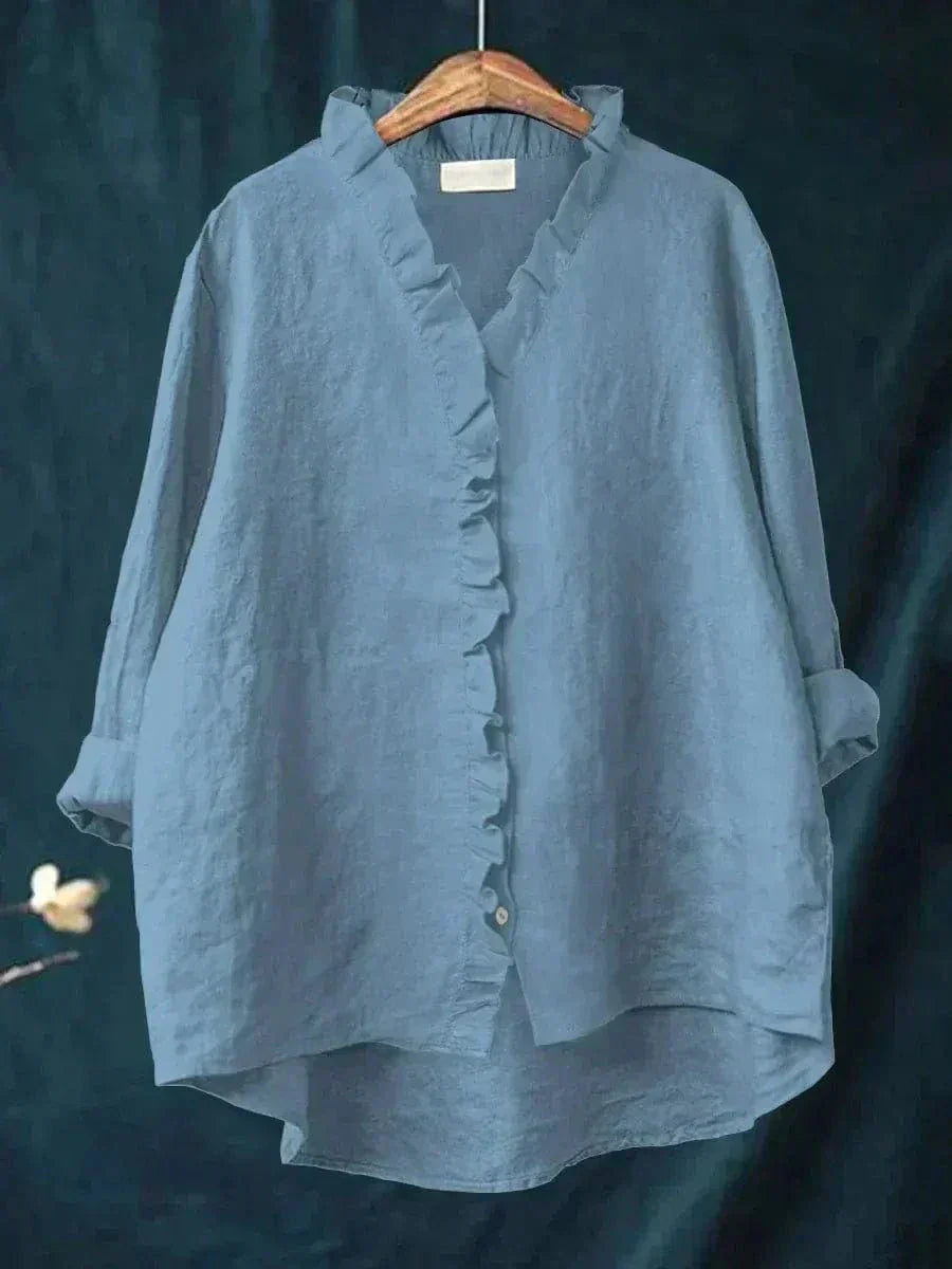 Lina - Elegant Linen Blouse