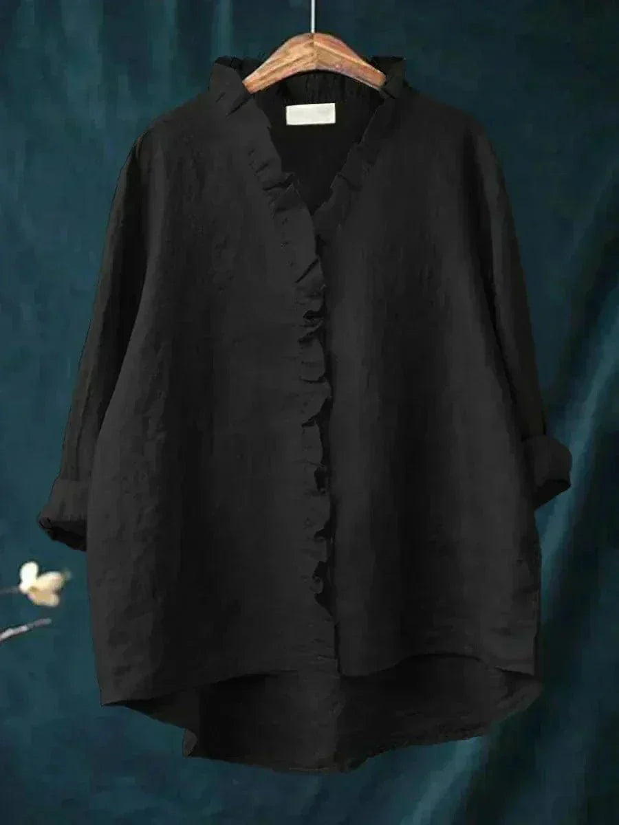 Lina - Elegant Linen Blouse