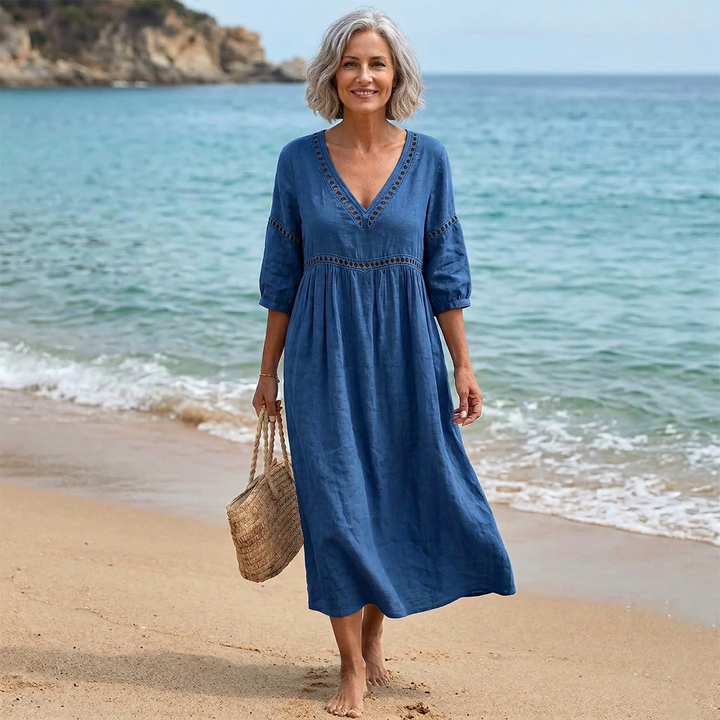 Quincy - Soft-Touch V-Neck Dress