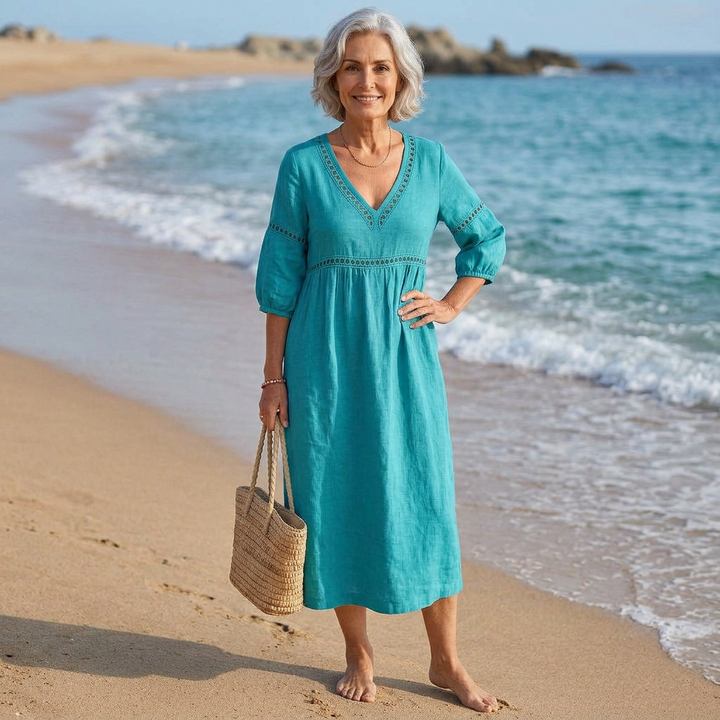 Quincy - Soft-Touch V-Neck Dress