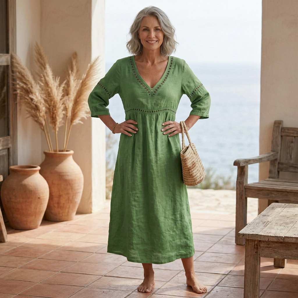 Quincy - Soft-Touch V-Neck Dress