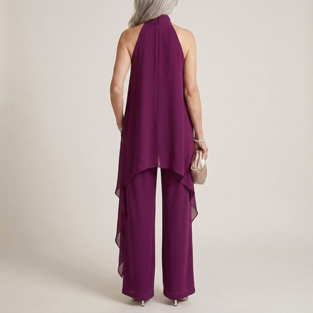 Viola - Elegant Halter Set with Trousers