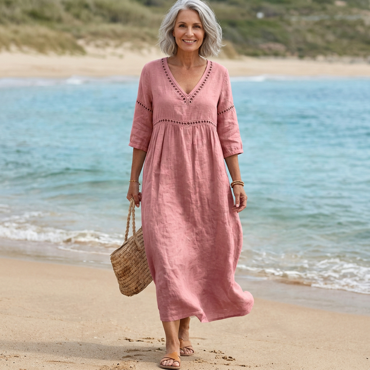 Quincy - Soft-Touch V-Neck Dress