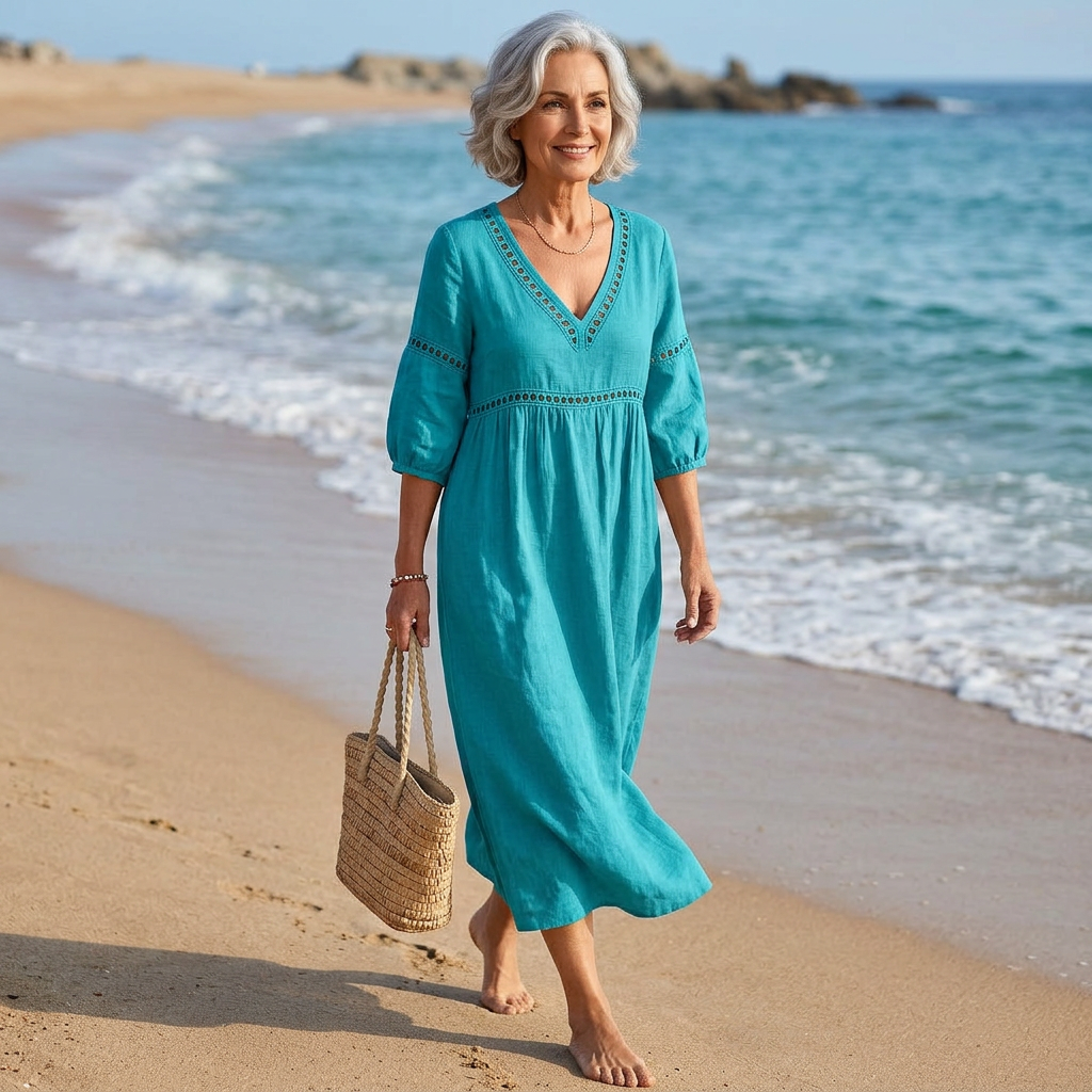Quincy - Soft-Touch V-Neck Dress