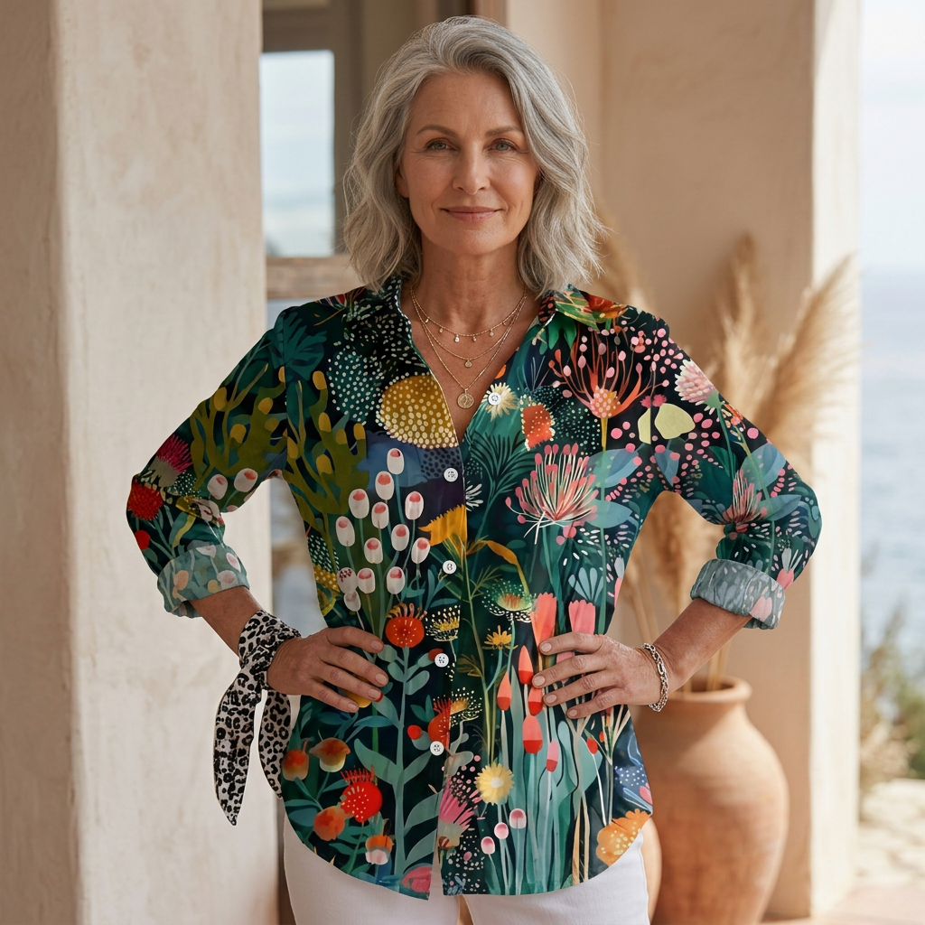 Bloom - Elegant Printed Blouse