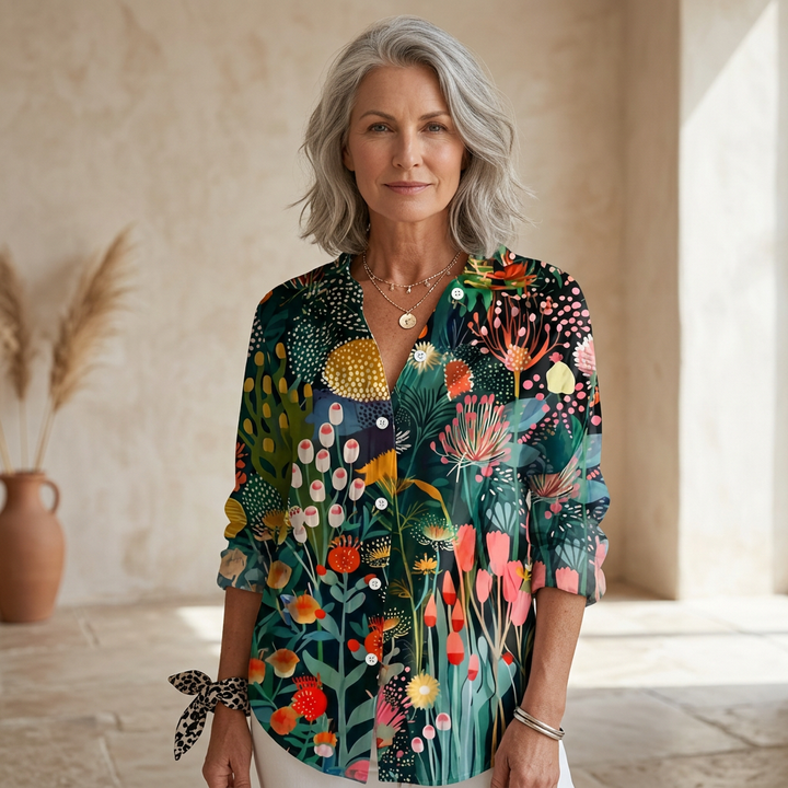 Bloom - Elegant Printed Blouse