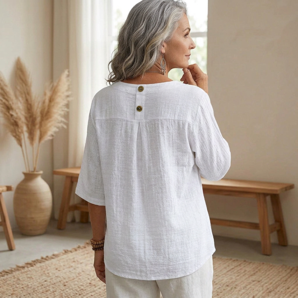 Celeste - Casual V-Neck Blouse