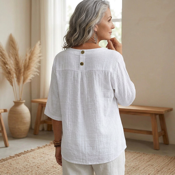 Celeste - Casual V-Neck Blouse