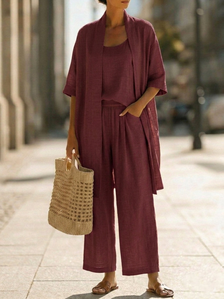 Linnea - Lightweight Linen Set