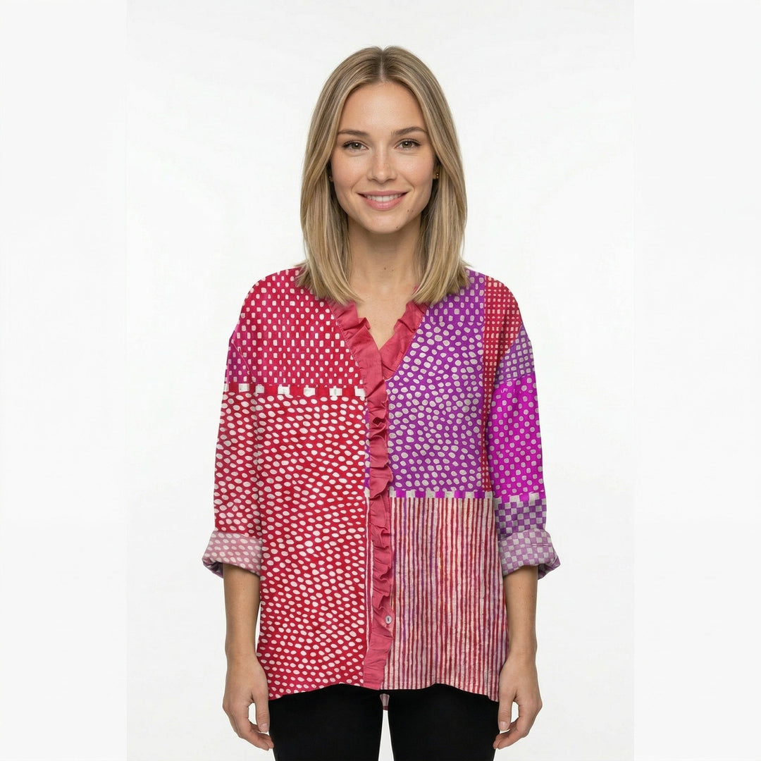 Pia - Elegant Printed Blouse