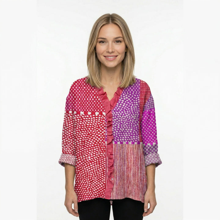 Pia - Elegant Printed Blouse