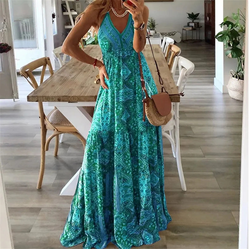 Gweneth - Boho Sleeveless Dress