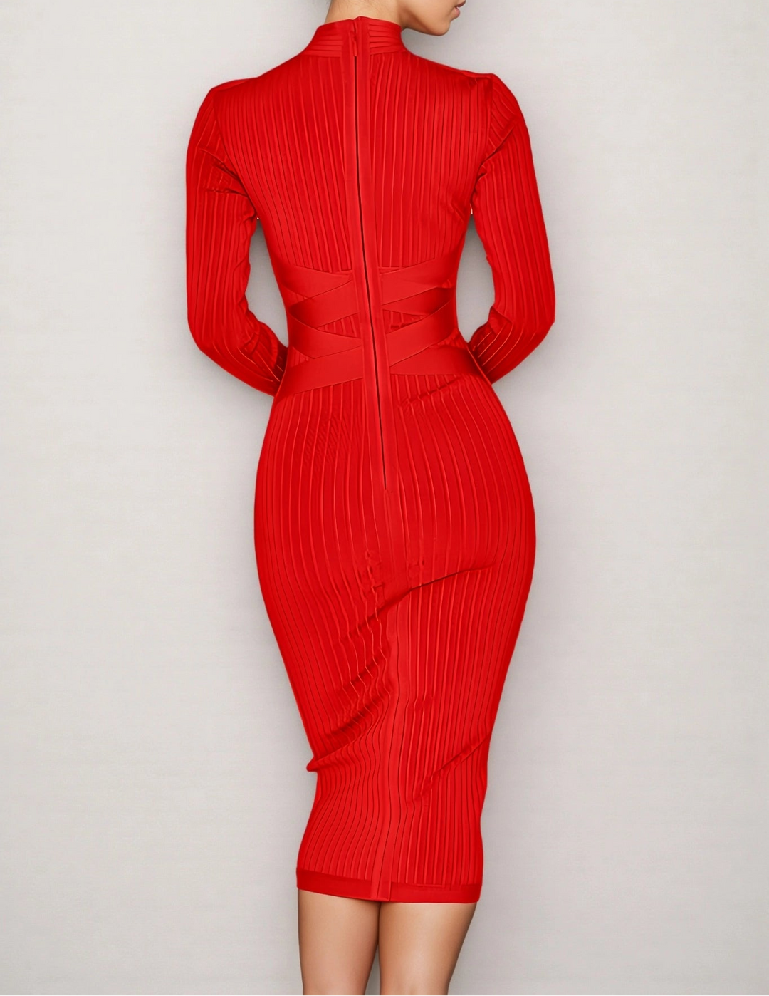 LAYRA - Solid Midi Dress