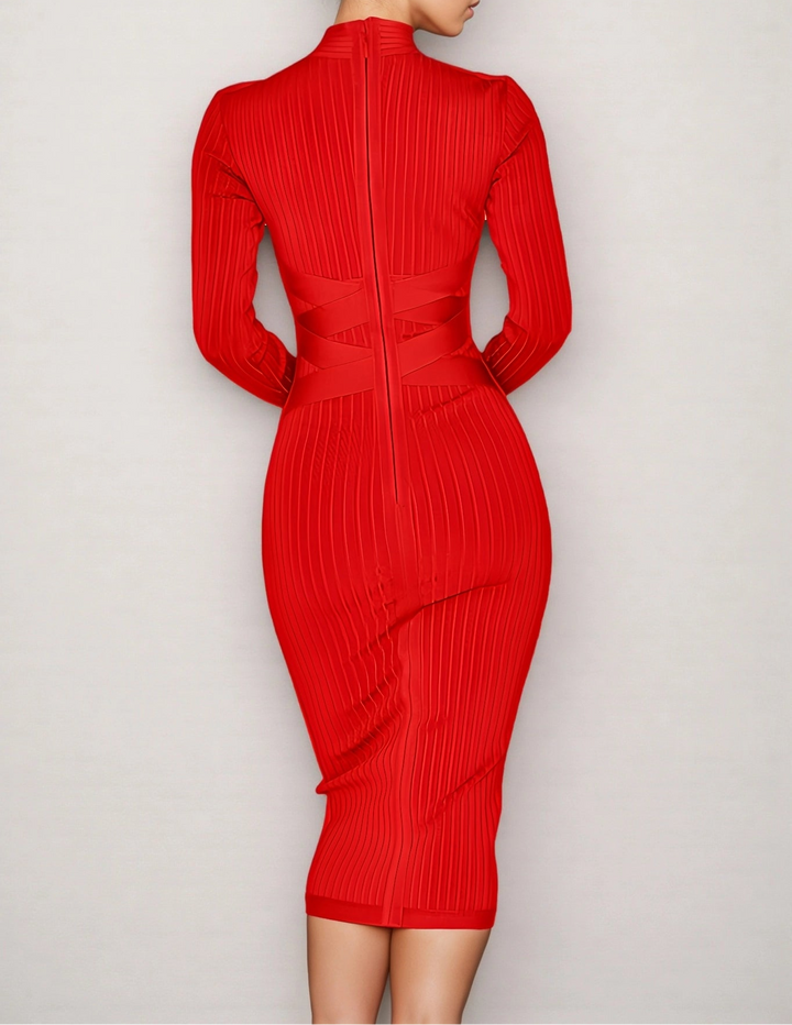LAYRA - Solid Midi Dress