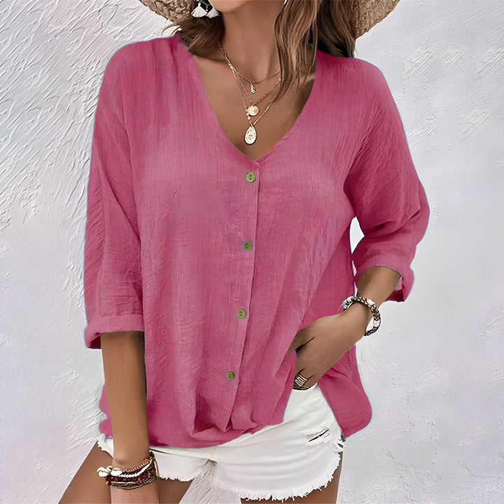 Marcia - Relaxed Button-Up Blouse